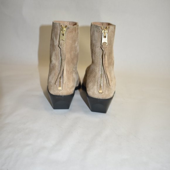 ALLSAINTS Lenora Suede Boots Cognac Sand  39 EU 9 US - Picture 8 of 11